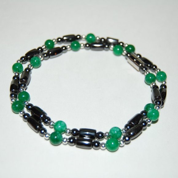 Magnetic Necklace,Jade Magnetic Necklace,Hematite Necklace,Healthy Necklace - Picture 3 of 5